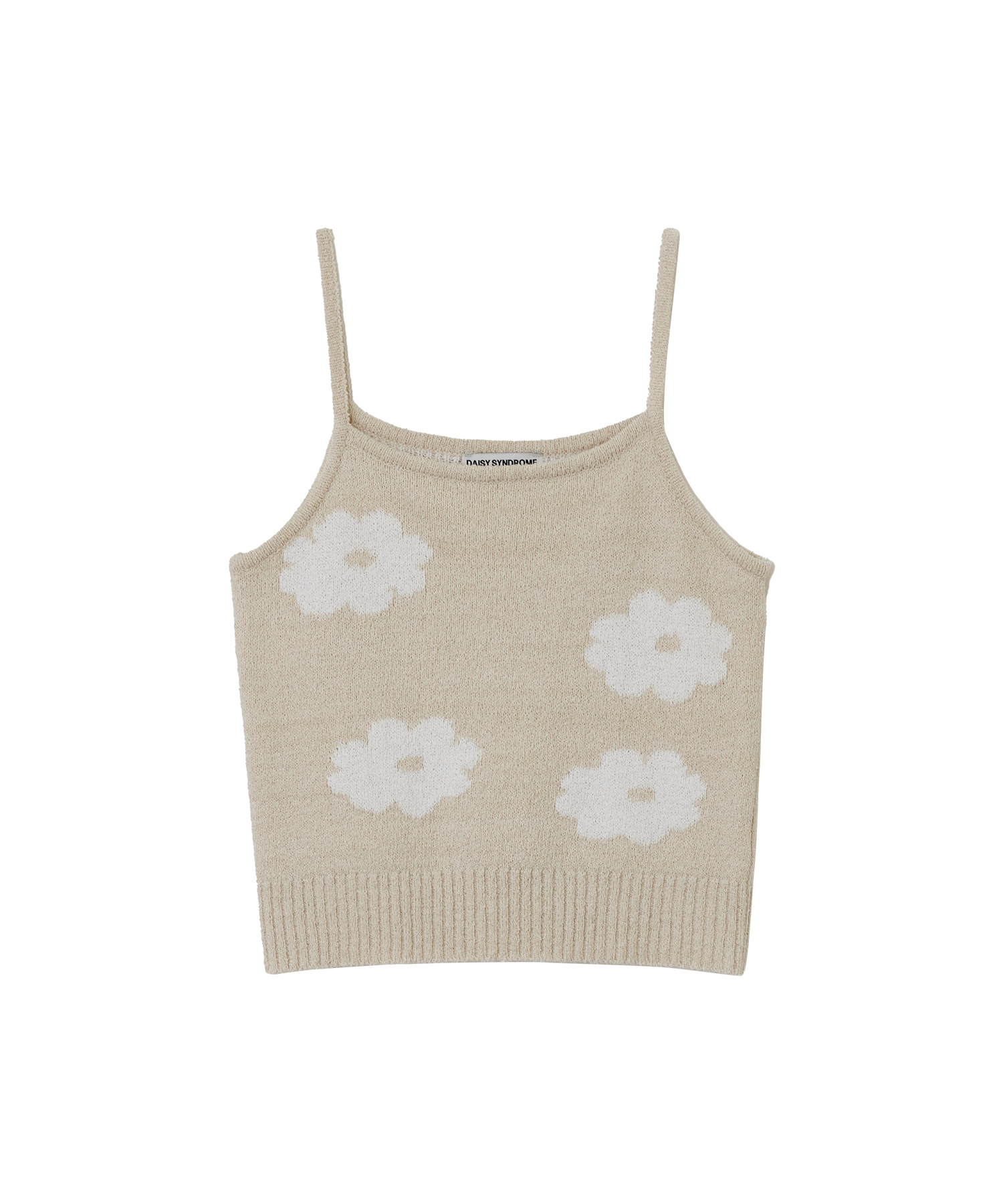 BLOOMING SLEEVELESS KNIT ivory